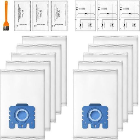 10er-Pack GN 3D Efficiency Staubbeutel für Miele Hoover GN Staubsauger, kompatibel mit den Serien Classic, C1, Complete, C2, Complete, C3, S2, S5 und S8, inklusive 3 Motorschutz und 3 Filtern (1/5)