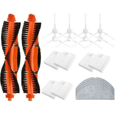 20 PièCes de Rechange pour Aspirateur Robot E10 E12 B112, Accessoires Aspirateur, Brosse LatéRale Principale, Filtre, Tissu Vadrouille (1/4)