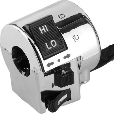 Paar universeller Bedienknöpfe für Motorradlenker (Blinker, Scheinwerfer, Hupe, 25 mm) (1/5)
