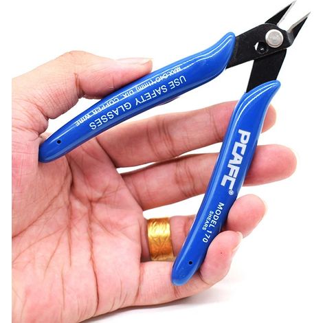 Tijeras de modelo electrónico, herramienta manual de bricolaje hecha a mano, alicates de corte industrial, alicates de corte lateral, alicates de acero al carbono (1/5)