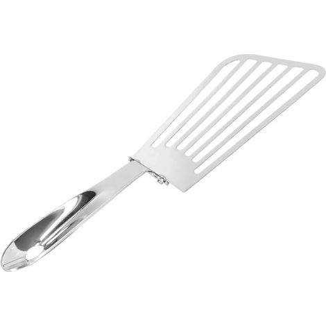 Spatule ajourée en acier inoxydable 304 - Ustensile de cuisine antiadhésif pour poisson, steak, grillades et barbecue - Équipement de cuisine durable (1/5)