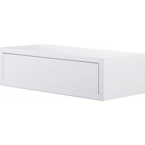 Mensola da Muro Lego con Cassetto Bianco 45x13.4x20 cm Sanitec