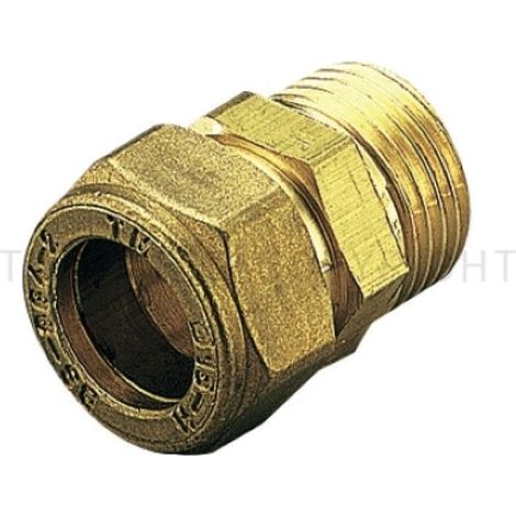 Raccordo diritto maschio a compressione ottone 10x1/2 tiemme 1100cz 113 0082 (1/2)