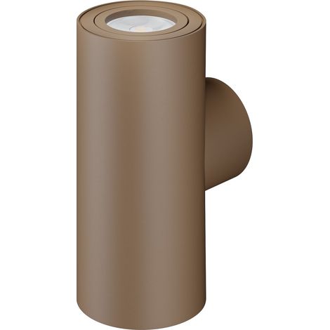 Applique a parete One Wall Dual 38º GU10 160mm - Finitura Corten - Illuminazione a doppio fascio LED per interni - Beneito & Faure