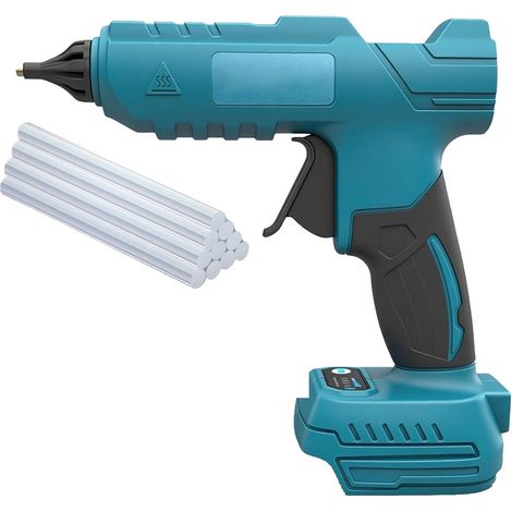 Pistola Colla a Caldo Senza Fili, Compatibile con Makita batterie, Riscaldamento Rapido, Ugello Antigoccia per Fai da Te, Arte, Artigianato, Decorazione Domestica (1/5)