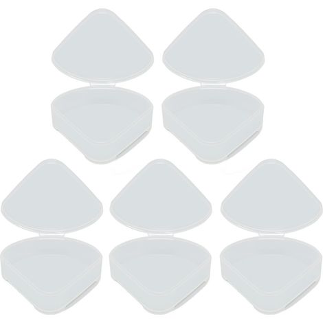 Boîte de Rangement 5 Poudriers Transparente Portable pour Capsules Cosmétiques (1/5)