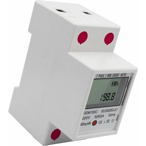 Compteur D'énergie électrique, Moniteur De Consommation D'énergie, 5-80A 220V 50Hz (1/5)