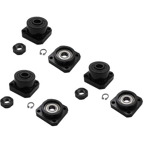 6x FK12 FF12 Soporte para husillo de bolas 1605 FK12 Lado fijo FF12 Lado flotante para piezas CNC Accesorios para máquinas herramienta()