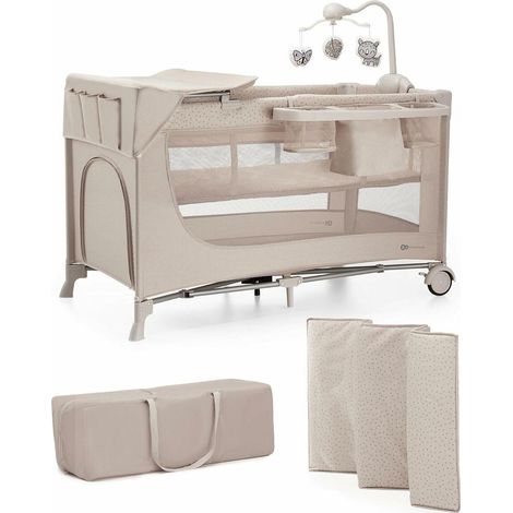 Kinderkraft Joy 2 Cuna de Viaje Beige Práctica