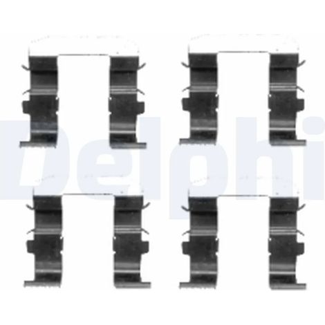 Kit d'accessoires, plaquette de frein à disque Delphi Technologies LX0418 KIA