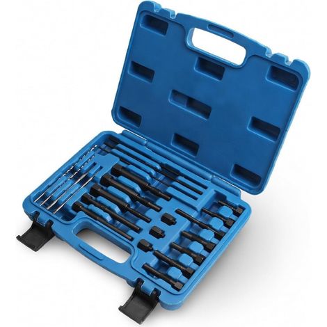 Extracteur Bougies De Préchauffage 22 Pièces, Kit Extraction M8 M10 M10x1.25 Avec Forets Et Tarauds Outil Pour Retirer Bougies Cassées Électrodes Moteur Diesel Avec Coffret De Rangement (1/5)