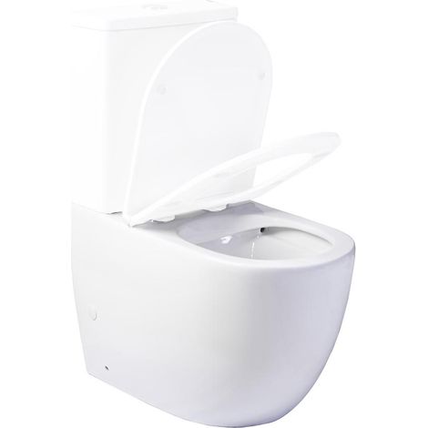 AQUORE 00350 GENOVA Taza Inodoro Rimless Sin Cisterna Sin Tapa Asiento - ref: 00350