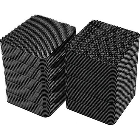 Lot de 80 autocollants adhésifs double face haute adhérence pour tapis, tapis de tableau de bord et autres surfaces antidérapantes pour sols domestiques, A (1/4)
