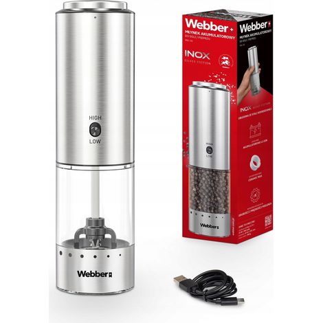 Moulin à poivre et à sel électrique rechargeable par USB