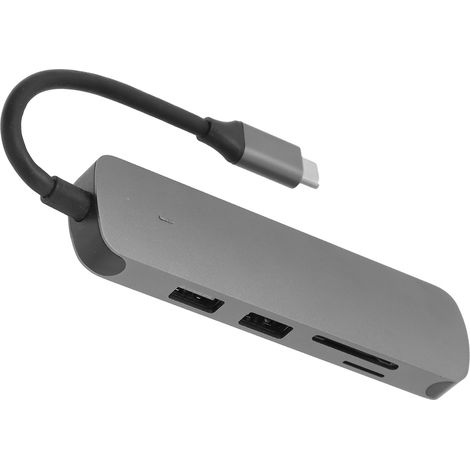 5-in-1 Universal-USB-C-Dockingstation mit HDMI-, USB-3.0-Anschlüssen und Schnellladefunktion – Hub für PC, MacBook und Laptop (1/5)