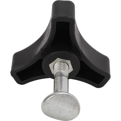 Poignée triangulaire noire en plastique pour tondeuse à gazon, vis et boulon de remplacement, accessoire de machine (1/5)