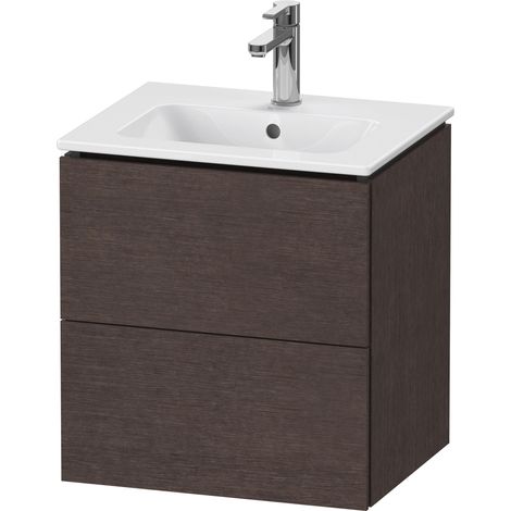 Duravit L-Cube meuble sous-lavabo mural Compact, 2 tiroirs,