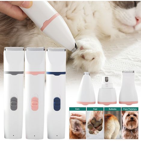 Tondeuse électrique 4 en 1 pour chiens et chats avec 4 lames-AquaForge (1/5)