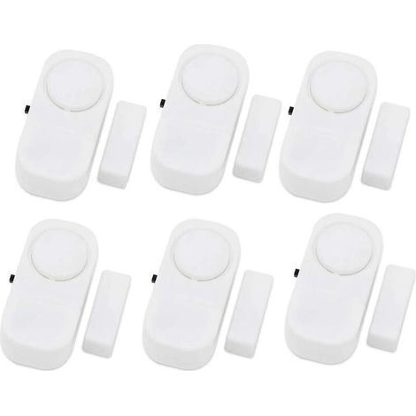 Drahtloses Sicherheitsalarmsystem für Türen und Fenster, Paket 6 (1/4)