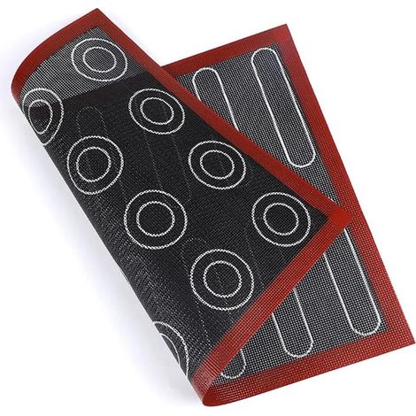 Molde de silicona para hornear, apto para microondas, de doble cara, antiadherente y reutilizable, 40 x 30 cm. (1/4)
