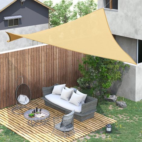 3x3 m - Auvent à voile carrée Voile ombragée conçu pour patio jardin Terrasse HDPE Couleur anti-UV et sable respirante