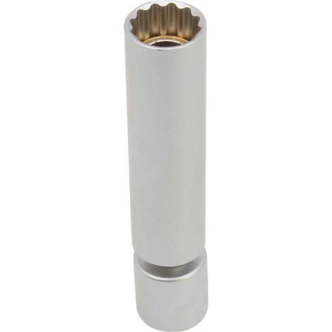 Vaso para bujias articulado 14 mm 12 caras para carraca de 3/8