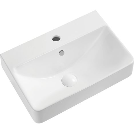 Primaster Waschbecken Keramik Elina 50 x 40 cm weiß