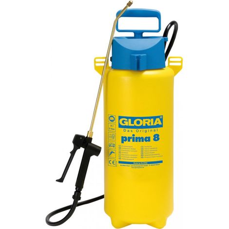 Gloria Spruzzatore a Pressione Prima 8, per Uso Domestico e Giardino, Giallo (1/2)