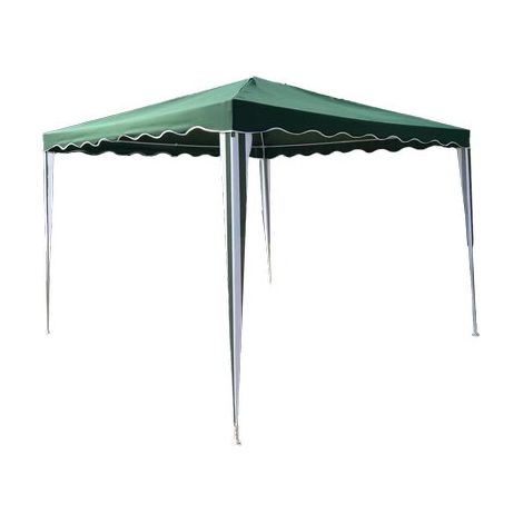 Gazebo Standard Poly Domus Acciaio Poly Verde Mt 3X3
