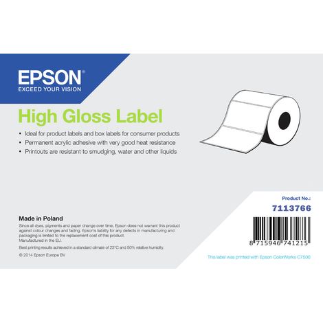 Epson High Gloss Label - Continuous Roll: 102mm x 33m 7113766