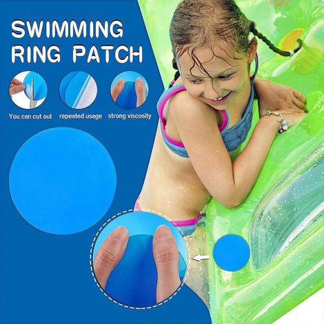 Patchs de réparation auto-adhésifs en PVC, patchs de réparation pour revêtement de piscine en vinyle, caoutchoucs en vinyle (1/5)