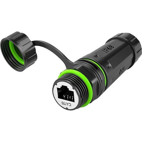 Panneau femelle blindé CAT6A M20 RJ45 étanche IP68 sans câble (1/5)