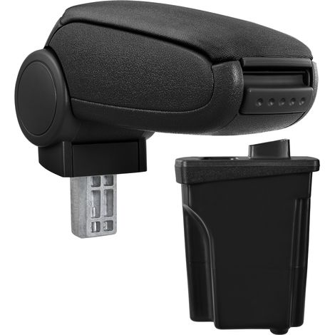 [pro.tec] Reposabrazos central para Hyundai I30 GD (a partir de 2012) - apoyabrazos con compartimento - tapizado - tela - negro (1/5)