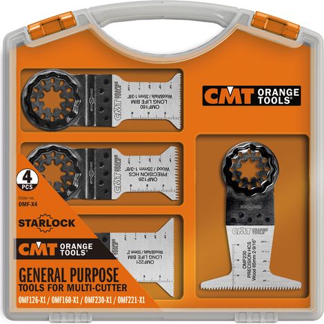 OMF-X4 SET DE 4 PZA. ACCESORIOS PARA MULTI-HERRAMIENTA