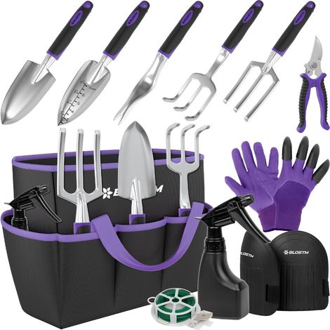 Ensemble d'outils de Jardinage 11 pièces (Violet/Noir) (1/5)