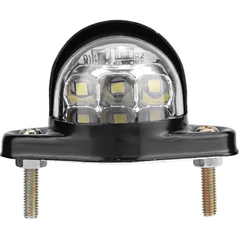 12V 6 LED Feu Plaque Immatriculation Réflecteur pour Moto Remorque Camion Poids Lourd (1/5)
