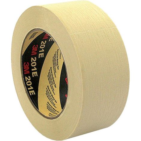 Ruban adhésif de masquage papier crêpé 201E 18mm x 50m - 3M (1/2)