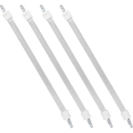 Compatible avec les éléments chauffants électriques à tube de quartz (lot de 4), en céramique, chauffage rapide, durable, blanc, 30 cm. (1/5)
