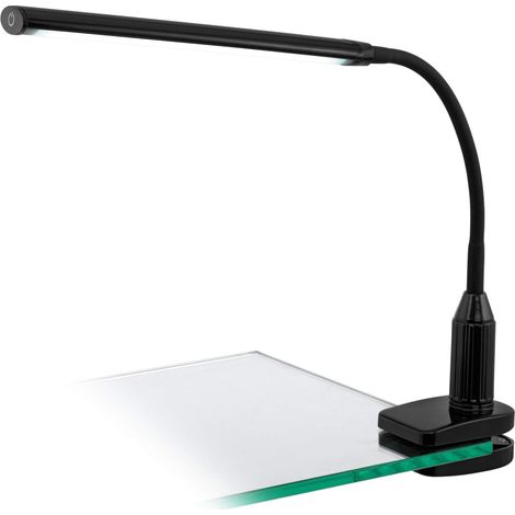 Lampada da Scrivania Led Tavolo Ufficio Morsetto Luce a Pinza Dimmer Laroa EGLO - Colore Lampada: Nero (1/5)