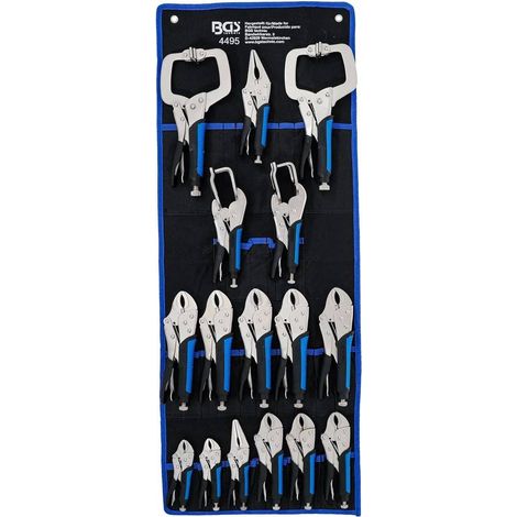 Jeu de Pinces Étau Carrosserie 16 pcs - Acier Résistant - Précision et Robustesse, Pro - D-Work