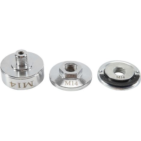 Kit d'adaptateur de meuleuse d'angle à verrouillage de type X vers adaptateur de meuleuse d'angle compatible avec les filetages M14 et 5/8 pouces pour disques de coupe et meules. (1/5)