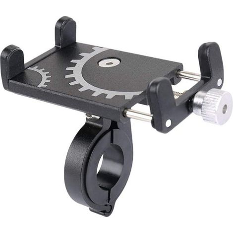 Support de téléphone portable de vélo en alliage d'aluminium, Rotation à 360 °, support métallique universel pour guidon (1/5)