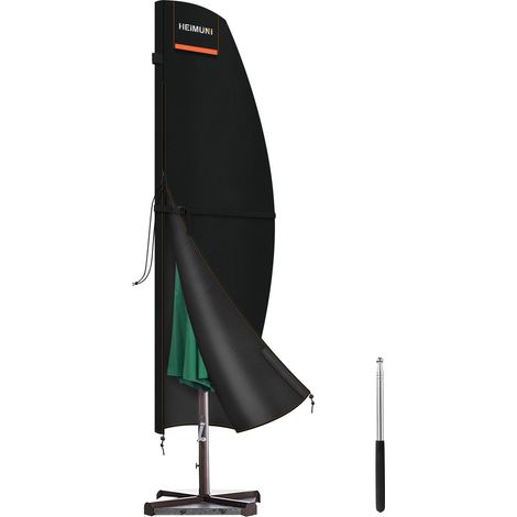 Housse de Parasol Déporté avec Tige Housse pour Parasol de 3m (1/5)