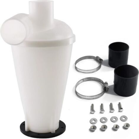 Cyclone séparateur, Filtre de séparation pour aspirateurs, Collecteur de poussière,Élément Séparateur Cyclone (Blanc) (1/4)