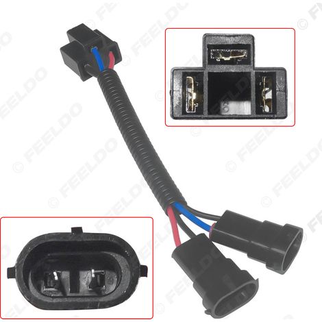 Câble adaptateur pour phares automobiles H4-21 vers H11-11 femelle double extrémité, prise et douille de lampe