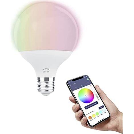 Eglo connect.z Smart Home lampadina Led E27, G95, ZigBee, app e controllo vocale, dimmerabile, colore della luce regolabile, 1300 lumen, 13,5 W (1/4)