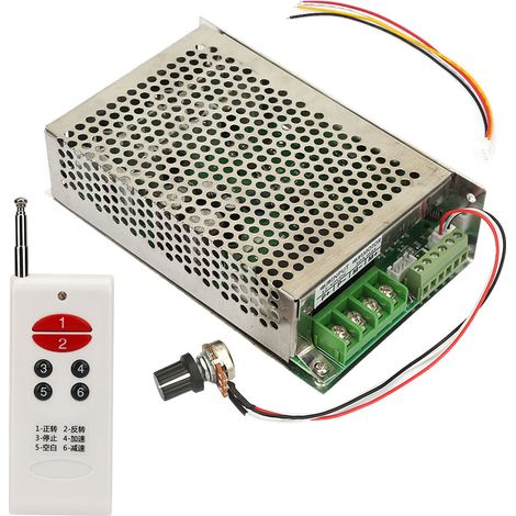 Variateur de vitesse sans fil pour moteur à courant continu 12V/24V/30V 30A, télécommande marche avant et arrière (1/5)