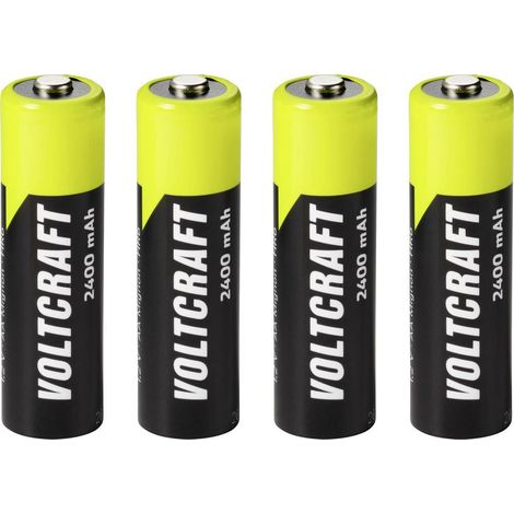 VOLTCRAFT Batteria ricaricabile Stilo (AA) NiMH 2400 mAh 1.2 V 4 pz. (1/4)