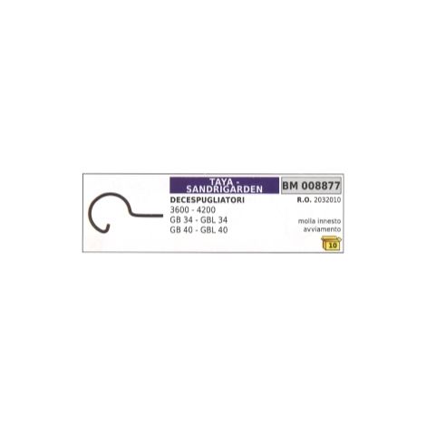 Molla innesto avviamento compatibile SANDRIGARDEN decespugliatore 3600 - 4200