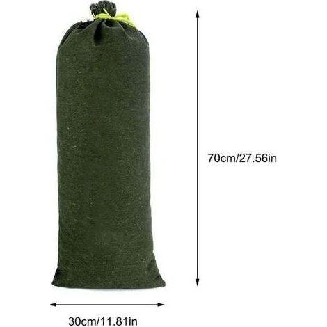 10 sacchi di sabbia in tela per barriera antiallagamento, design migliorato, non sbiadiscono, per il drenaggio in garage, negozi, scuole, stazioni ferroviarie, edifici, fabbriche, magazzini, 3070 cm (1/5)